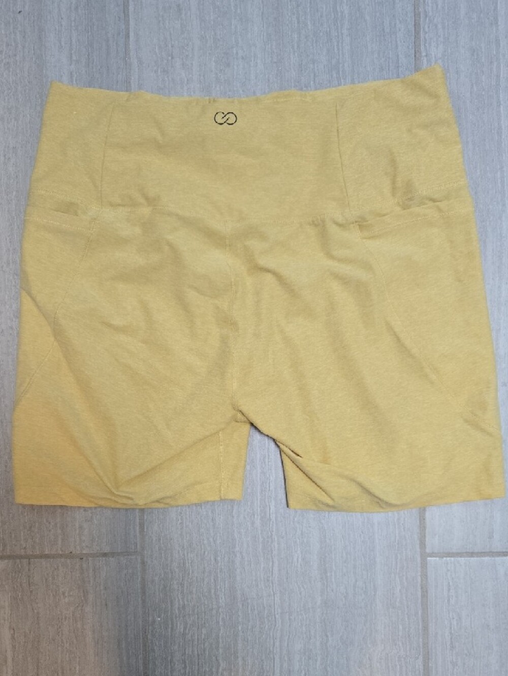 Calia High-Waist Bike Shorts XXL Yellow - Picture 2 of 5